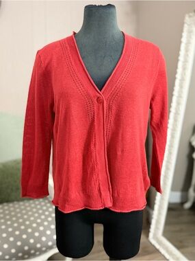 Pendleton • Linen/Cotton One Button Cardigan